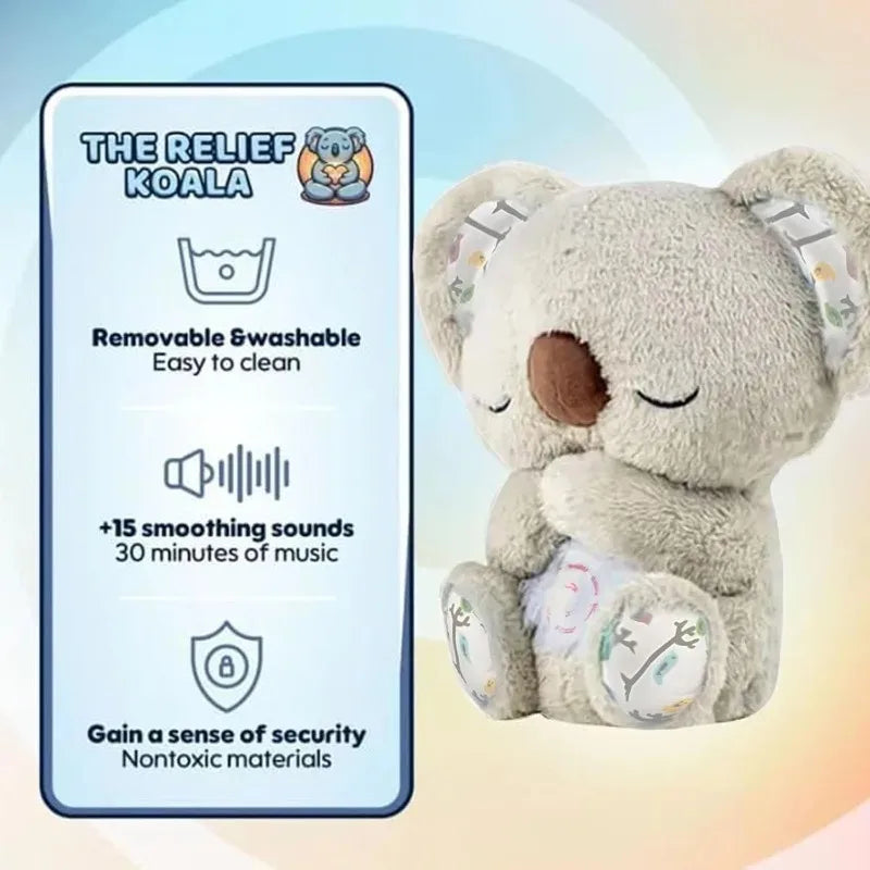 SnugaBub Breathing Koala soft plush detail